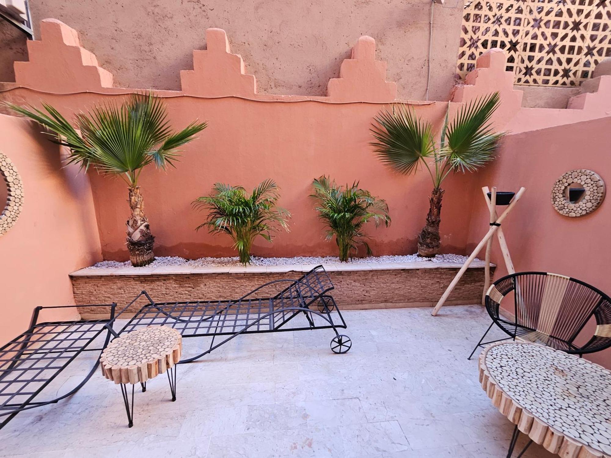 Charmant Duplex Au Coeur De Gueliz, Quartier Haut De Gamme De Marrakech Marrakesh Buitenkant foto